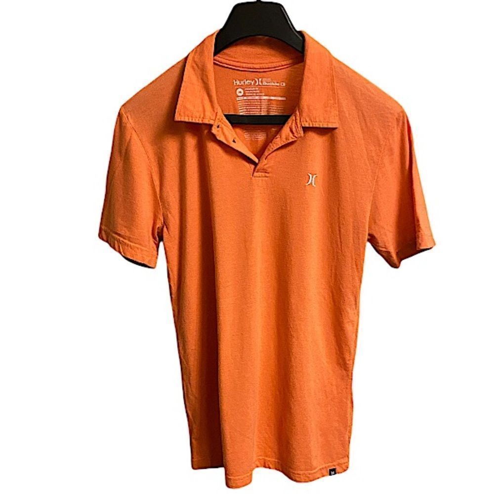 Hurley Men’s Size Medium Golf Polo Orange Classiccore Basic Classic
